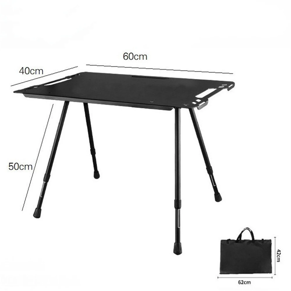 OEM Portable Ultralight Multifunctional Foldable Aluminum Metal Beach Tactics IGT Folding Camping Outdoor Picnic Table