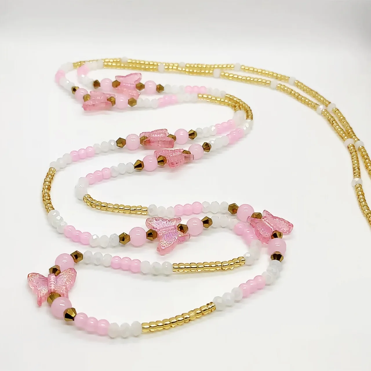 Colorful Lace-Up Crystal Body Chain Customizable Girls Waist Bead Wholesale Sexy Style Body Jewelry