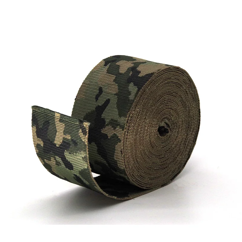OEM & ODM 25 50 75 мм PPJapanese жаккардовые камуфляжные лямки для рюкзака Сумка жилет ремень