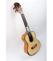 UK-SE5-C  Top One Popular 24 Inch Acoustic Ukulele Designs Thin Body Solid Wood High Grade Ukulele Wholesale