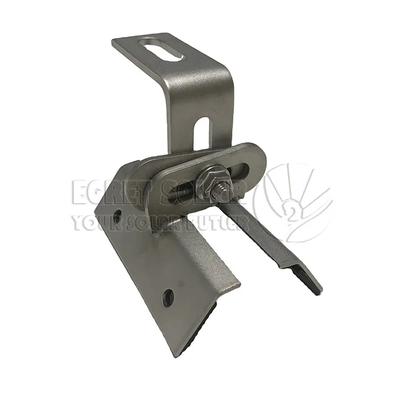 Panel Solar Roof Mounting Bracket Standing Seam Metal Roof Clamping PV Roof Mounting Structures
