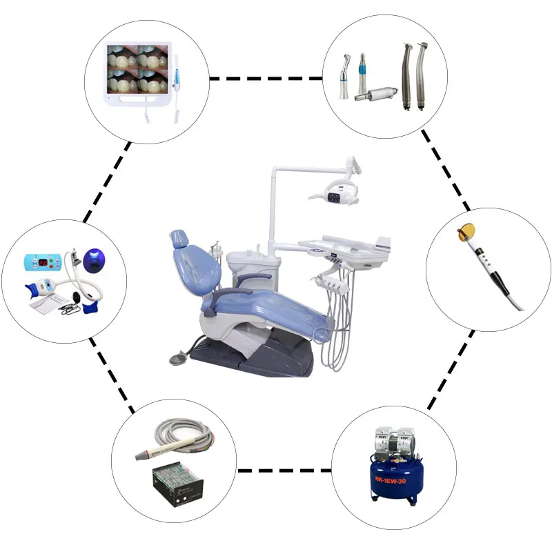 Medical Stomatological Instruments Dental Equipment Electric Dental Chair Unit Dental Chair Machine Dental Chair Kit