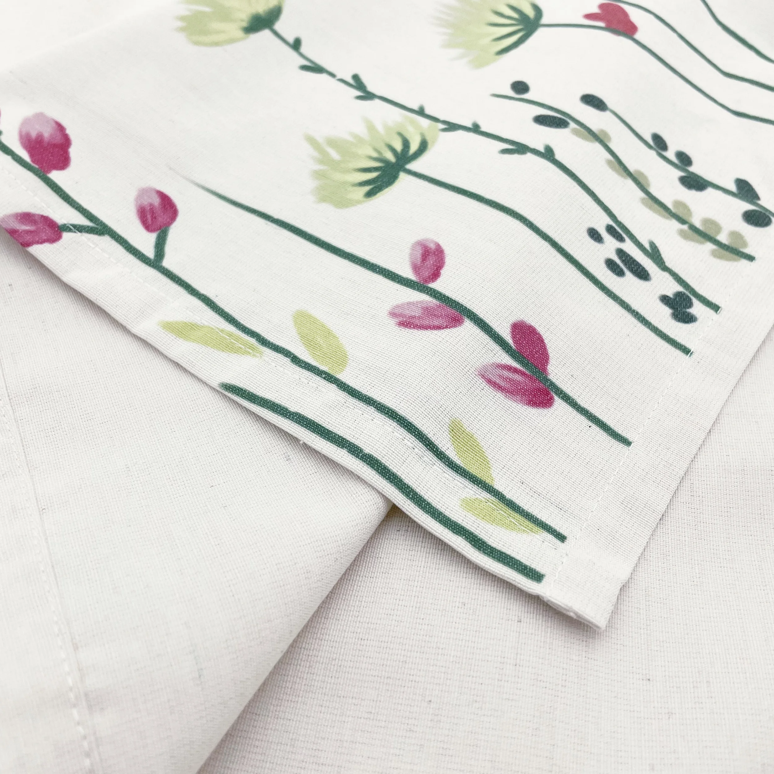 Wholesale Linen Embroidery Dining Table Cloth Cover Customized Logo rectangular printed Kitchen Tablecloth