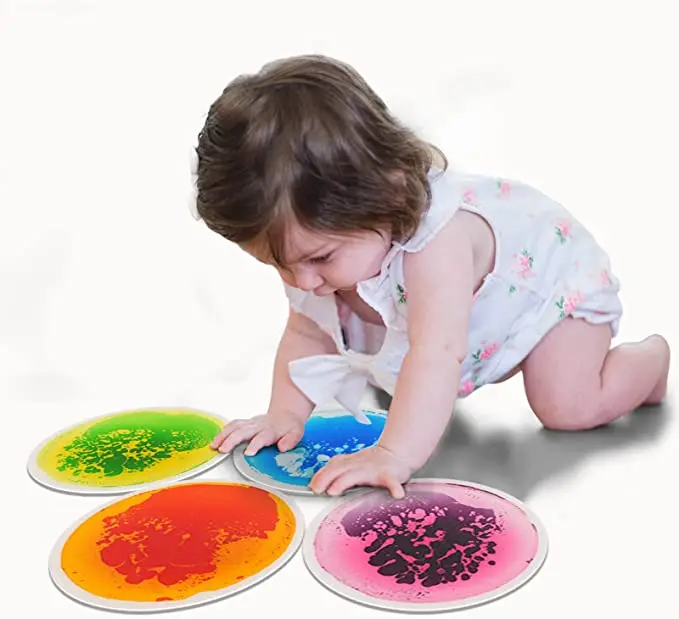 New Product 2022 Popular Sensory Liquid Floor Tiles Daycare Educational Toys Nontoxic Sensitive Jelly Flooring For Kids