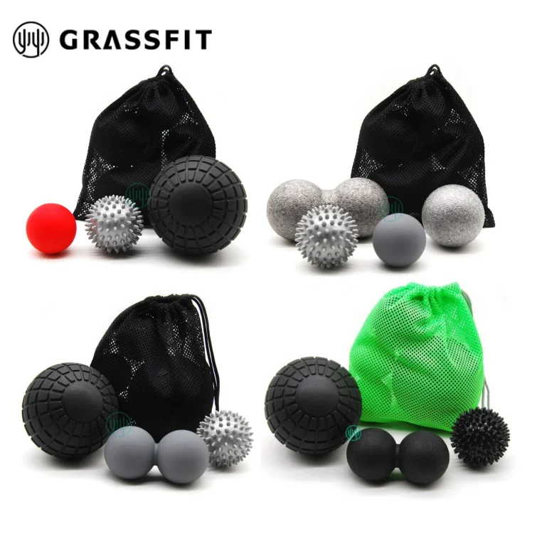 Private label myofascial release rehab 12.5cm 5 inch massageball EVA Self Back Massage Roller Ball Fascia massage Ball