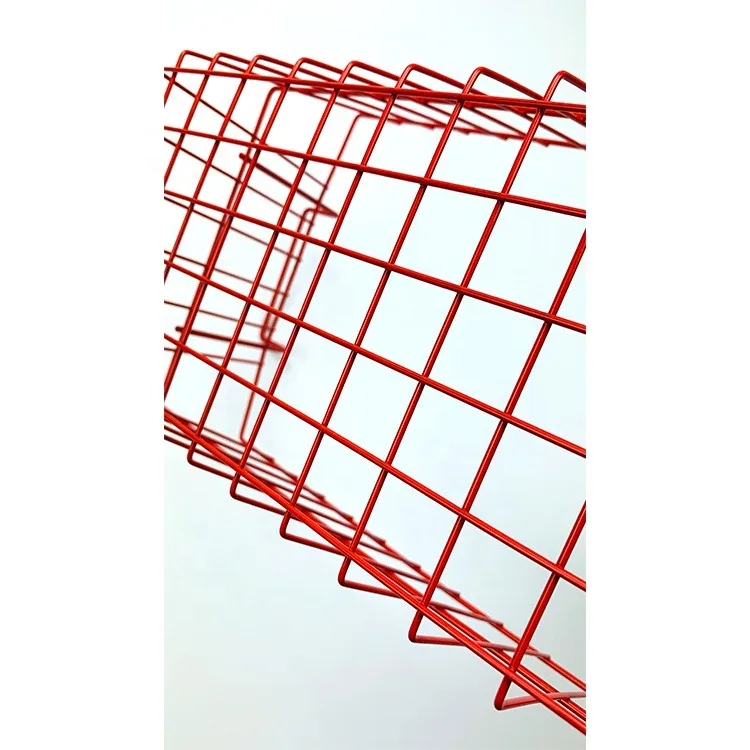 Factory large household metal iron wire storage basket with handles for sundry