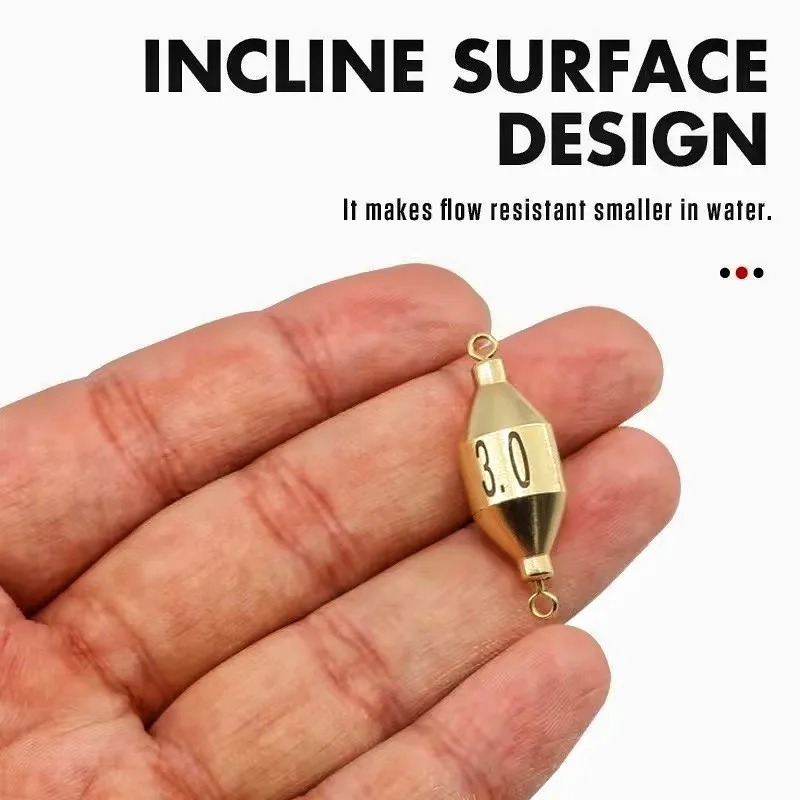 High Quality Fishing Sinkers Brass Bullet Sinker Weight Fast Sinking For Rig Bass Fishing Accessory Lead Sinkers