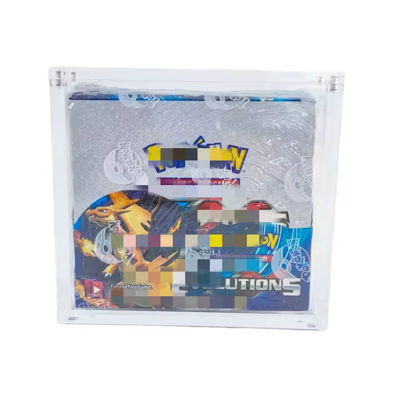 Пользовательские УФ-защита 99% TCG акриловый Pokemoned Booster Box чехол для торговой карты