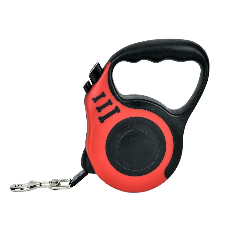 
retractable led dog leash leather dog training pet collars& leashes for dogs 