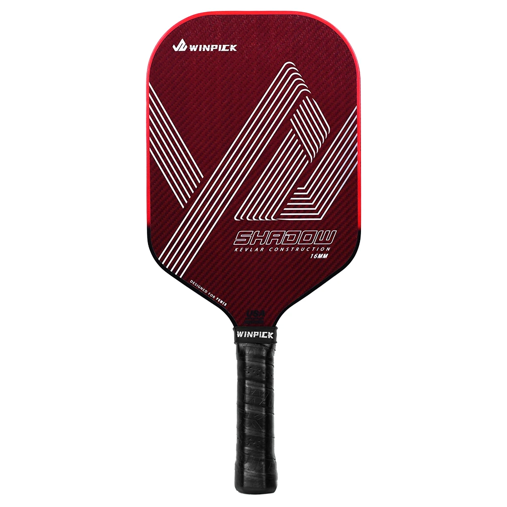 Pickleball весло кевлар из углеродного волокна блестящая поверхность 16 мм USAPA стандартная Высококачественная ракетка для Pro Player