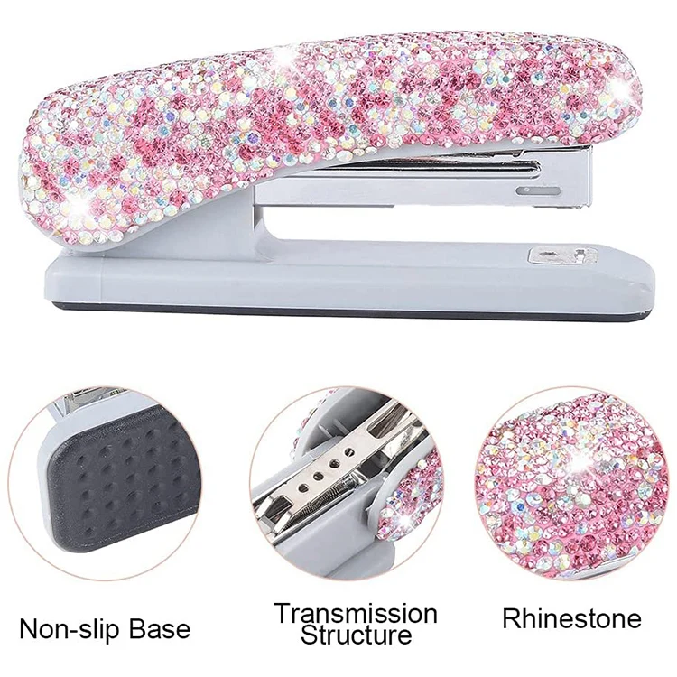 Crystal Handmade Bling Dazzling Stapler for Office, School, or Home