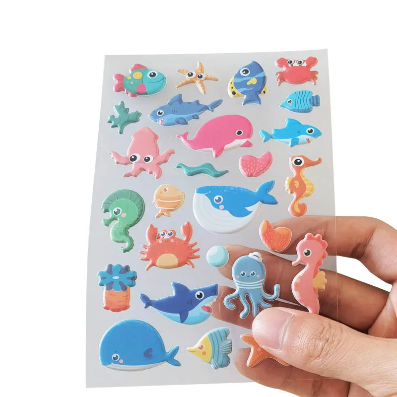 Factory Direct Sales Puffy Sticker For Kids Bubble Stickers For Kids