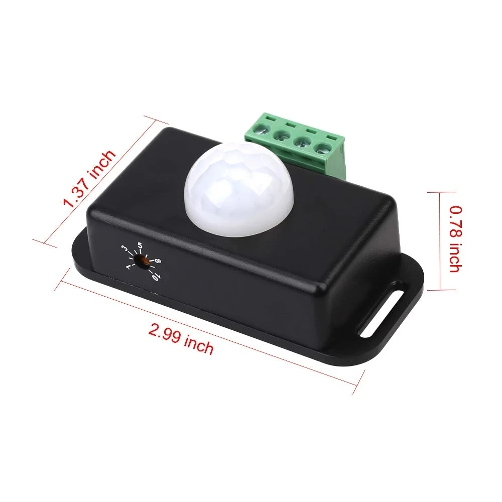 DC12-24V 8A умный дом инфракрасный датчик движения PIR PIR-8 ВКЛ-ВЫКЛ переключатель для одноцветной светодиодной ленты