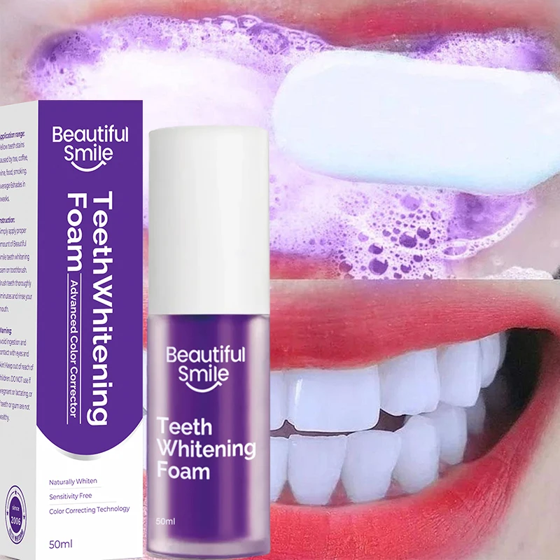 Wholesale Private Label Teeth Whitening Dental Expert Home Organic V34 Colour Correct PurpleToothpaste