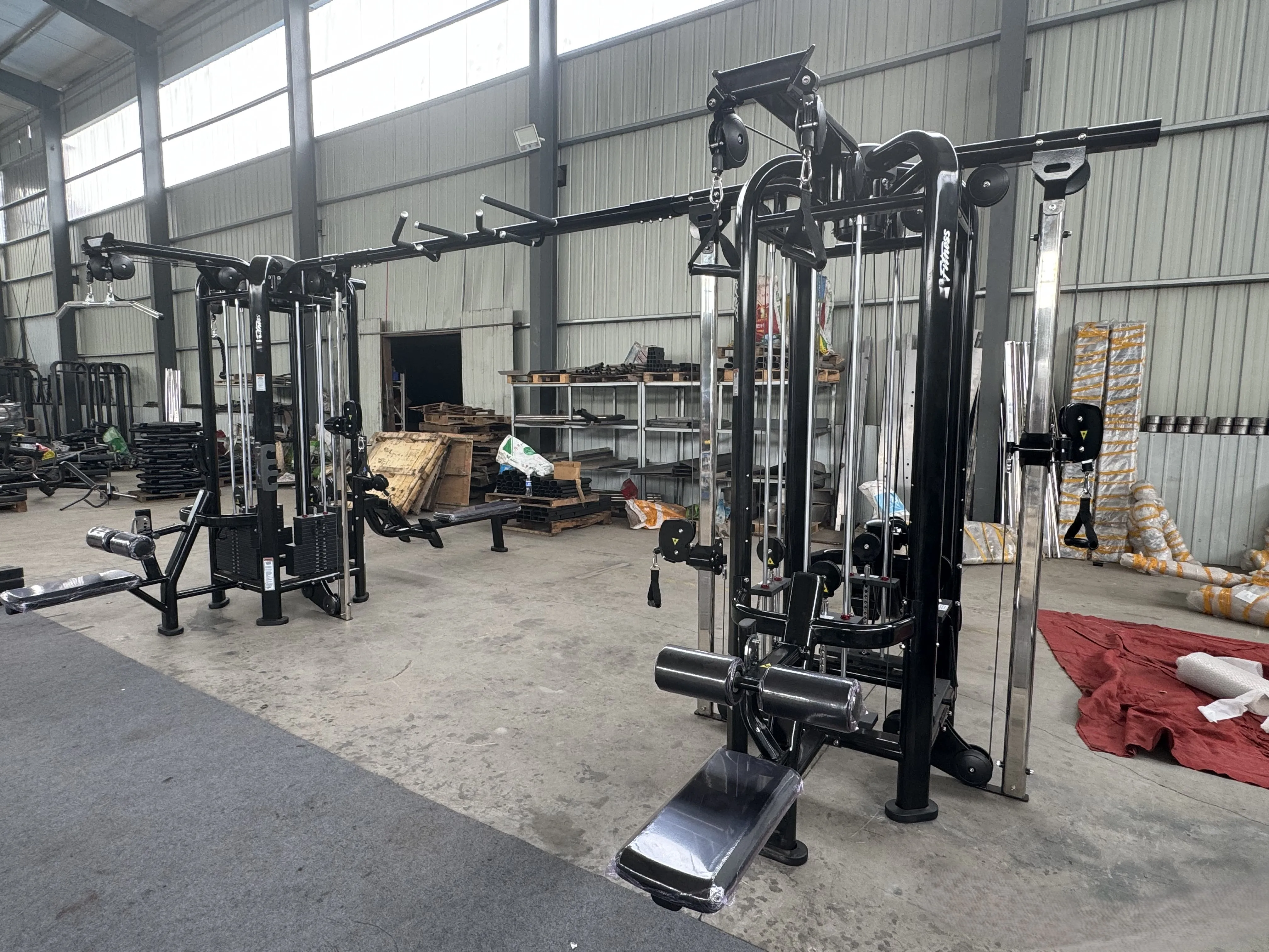Commercial Fitness Equipment Strength Machine Pin Select Steel Cable Motion MJ8 Multi Jungle 8 Station for Gym Exercise