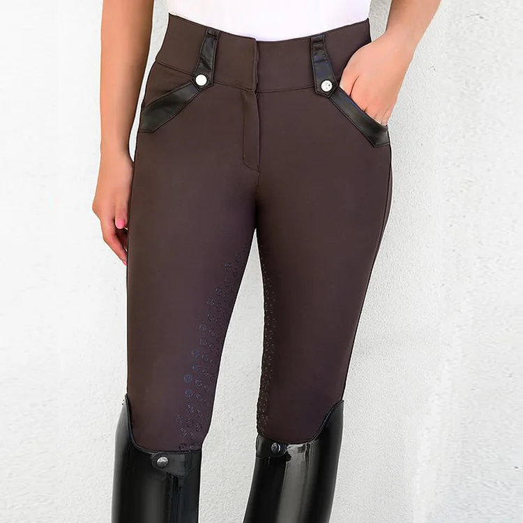 Hot Selling Riding Leggings OEM Horse Breeches Branded Equestrian Clothing Customized Horse Riding Tights