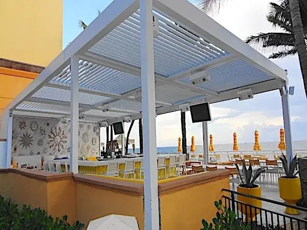 ALUFRONT high quality Opening Roof Panel Aluminum Profile Louver Pergola