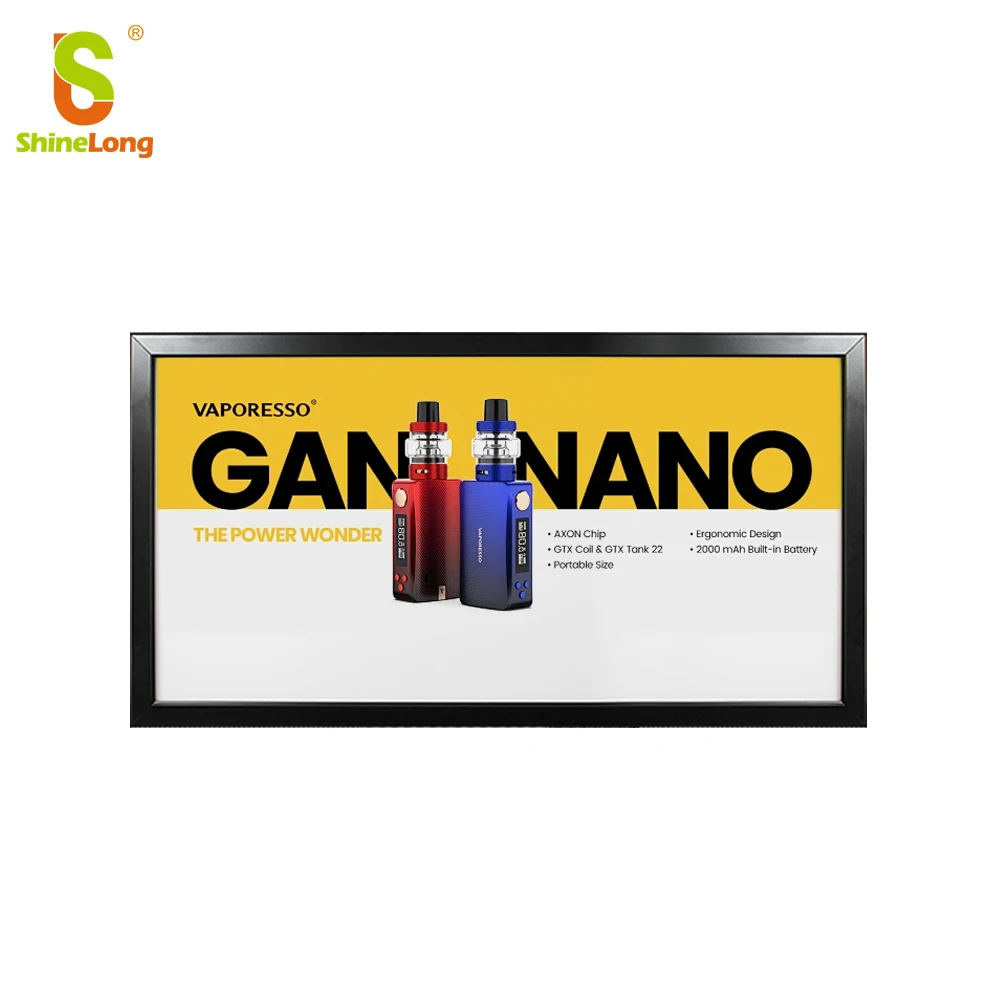 Ultrathinled light advertising board advertising light posters advertisement with light