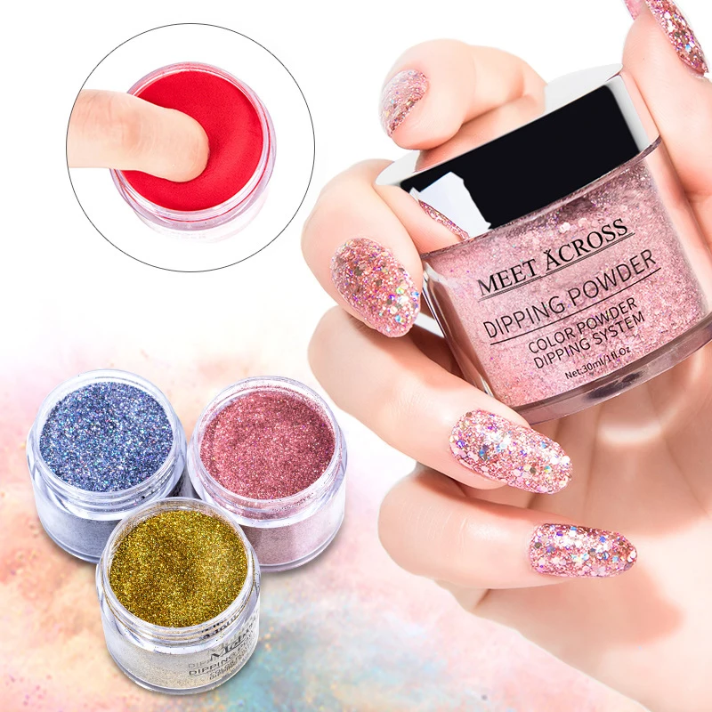 Free Sample Professional Luxury Glitter 30ml Nails Dipping Oem Your Logo Odm Private Label  Dipping Powder