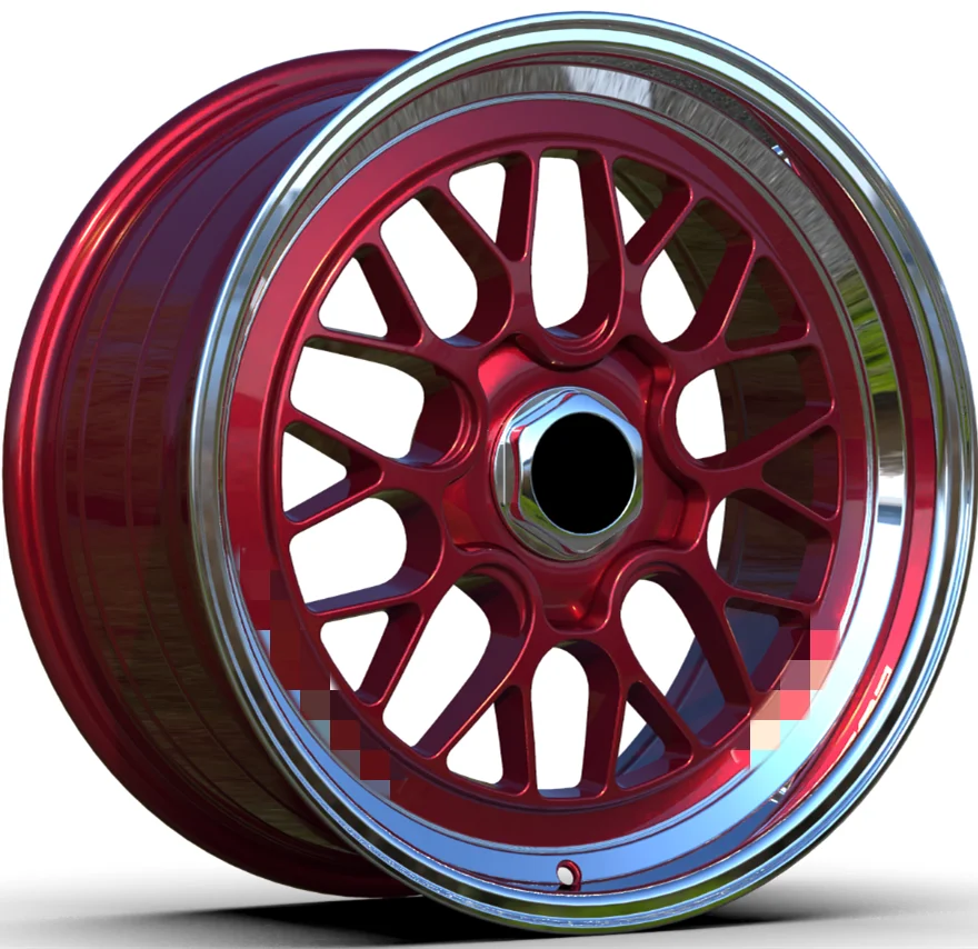 Hot selling chrome alloy wheel black yellow colorful vacuum 16-20 Inch