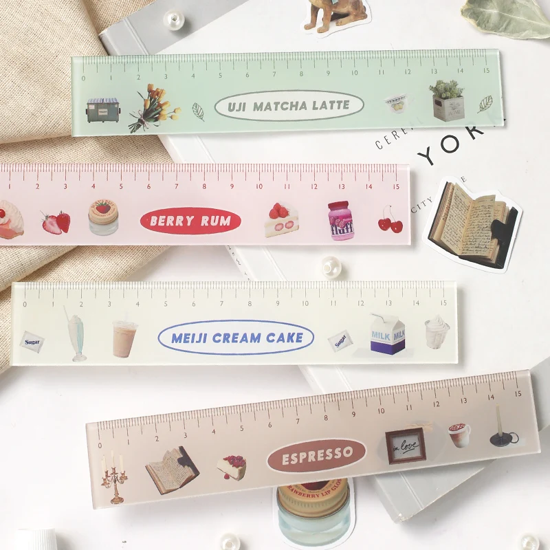 4 вида конструкций приятного досуга акриловая линейка многофункциональный DIY инструмент для рисования студент правителей двойной школьные канцелярские