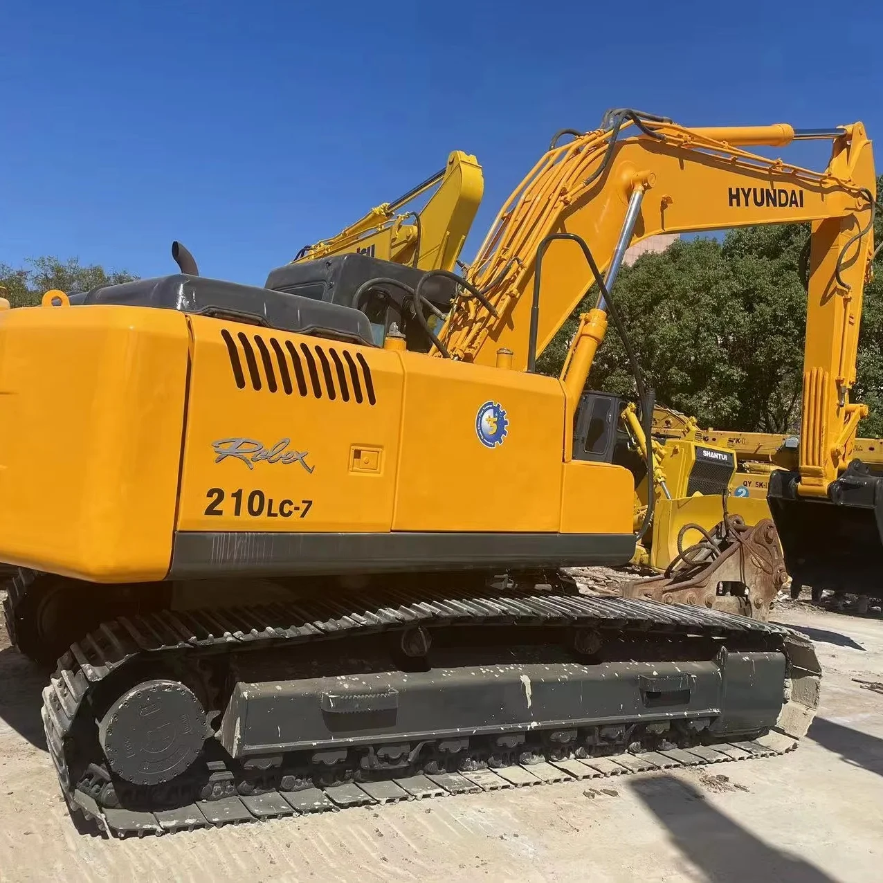 Second Hand 21ton Used Hyundai 210LC-7 Excavator 210 215 Hx220L 220HD Hyundai 215vs 225vs Modern Excavator