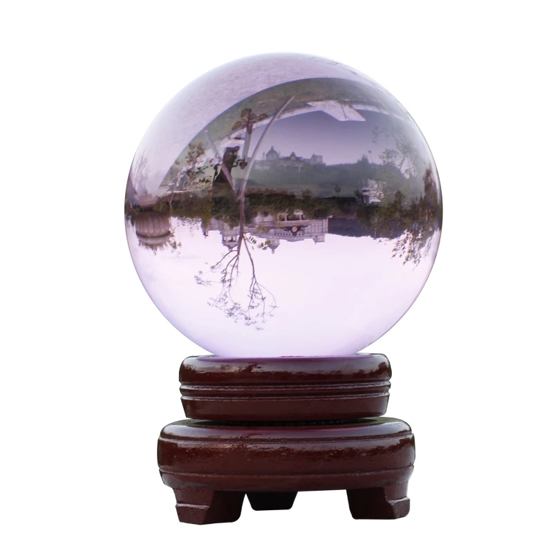 Цветные круглые рождественские украшения Мраморная игрушка однотонный Прозрачный большой хрустальный стеклянный шар