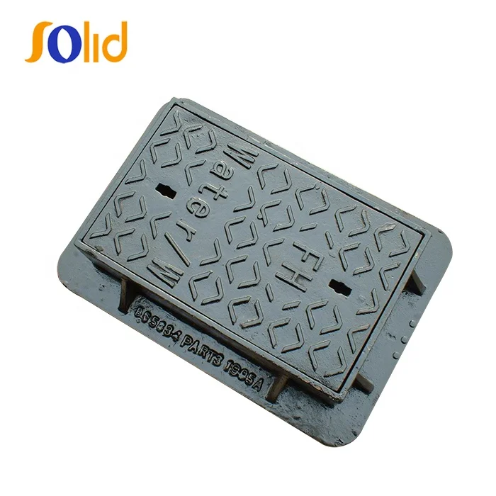 Square Ductile Iron Fire Hydrant Surface Box with Chains