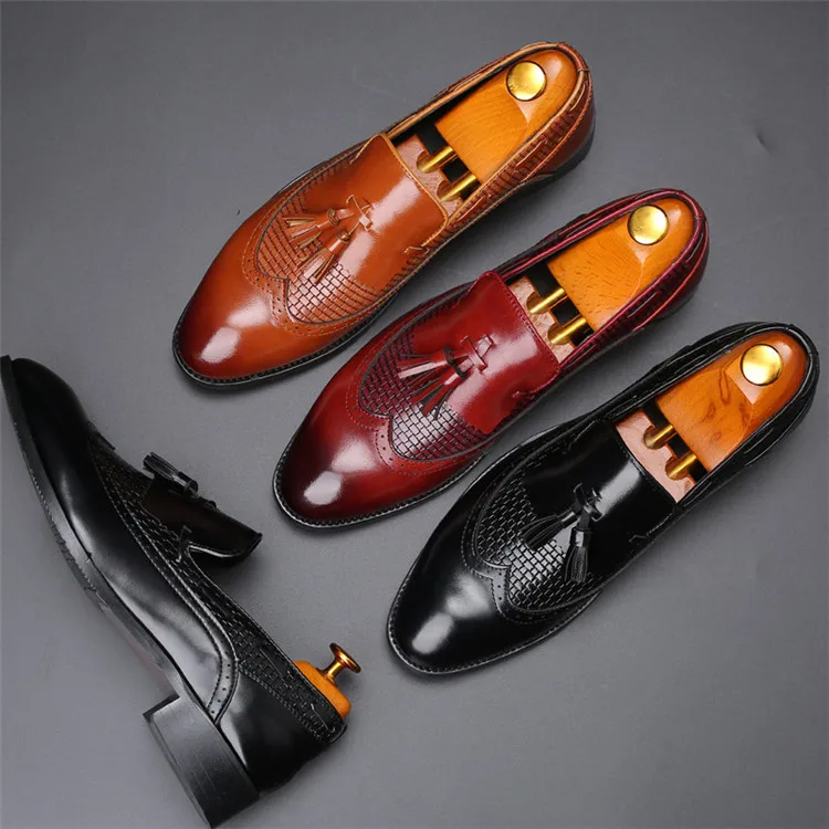 new styles waterproof formal work men leather business shoes for males