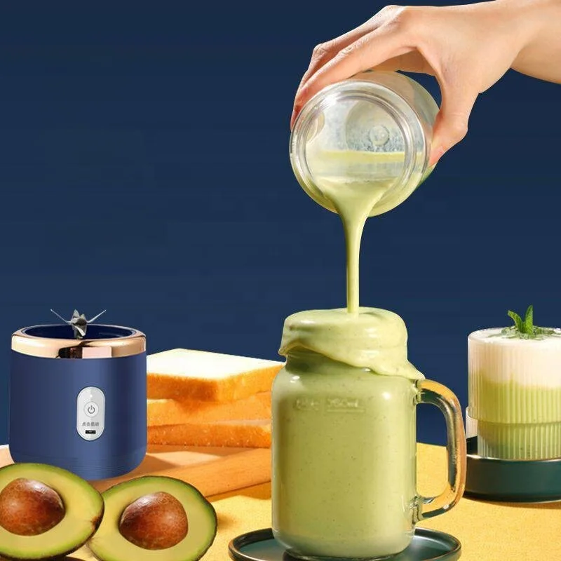 Factory Custom Handheld Usb Personal Mini Juicer Cup Portable Juicer Blender for Travel Water Bottles With Single or Double Cups