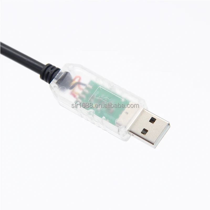 Black color 1.80 meter step up USB to RJ45 adapter FTDI chip RS232 USB to RJ45 converter 2 in 1 cable