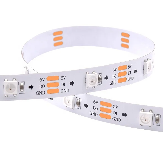 Smd 5050 5 В Rgb 60 Светодиодная Пиксельная Адресуемая Sk6812 Ws2812b лента