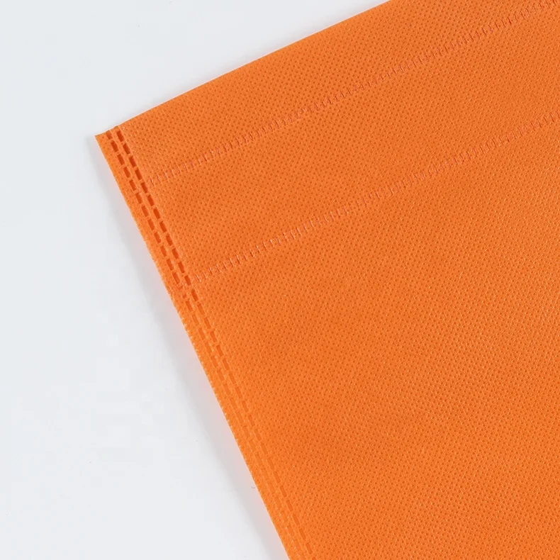 Stock Ready Cheap Non Woven Bag Shopping Accept Customized Logo Customized Designs 50 Pcs D-cut Handle Eco-friendly 10colors