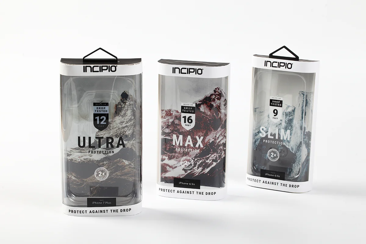 cell phone case paper plastic packaging box for cell phone case