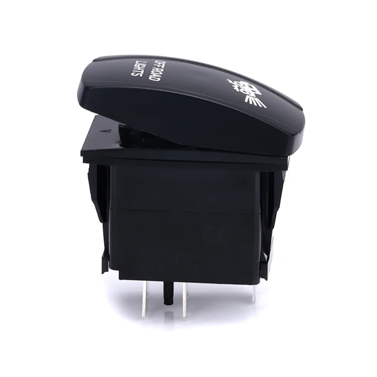 Выключатель морской Carling для лодки 6 контактов синий светодиод ВКЛ./ВЫКЛ. с подсветкой 20 А 12 В автомобиля водонепроницаемый трактора клавишный