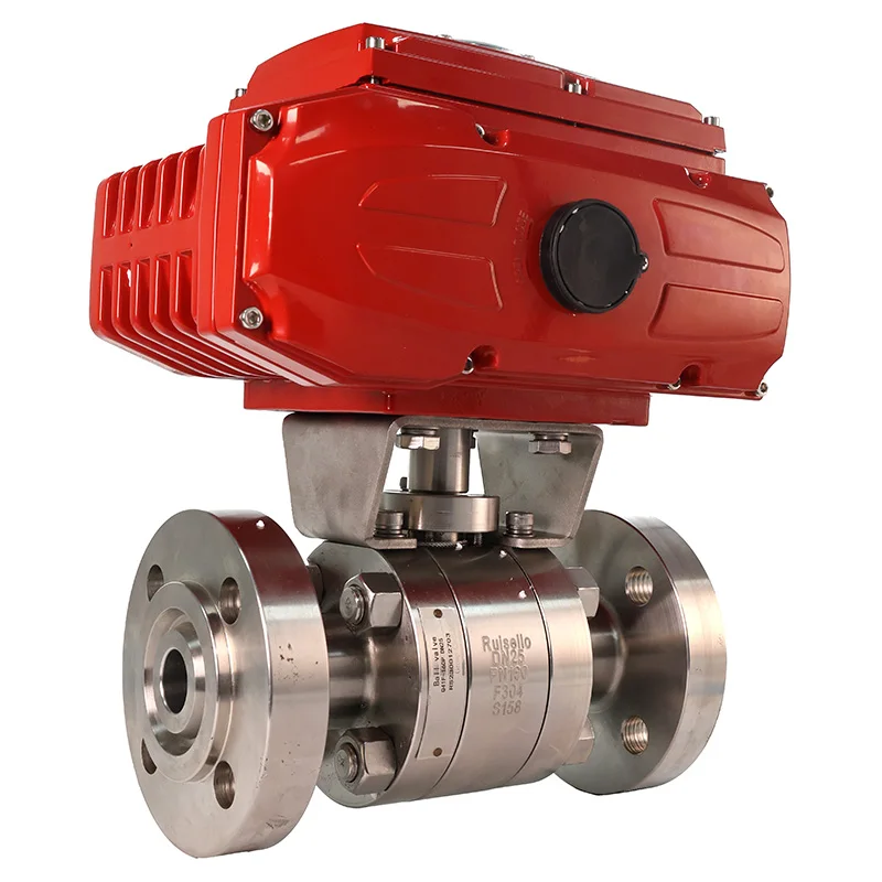 Flanged Electric Motorized Ball Valve Actuator Motorized Water Flow Control Electric Ball Valve