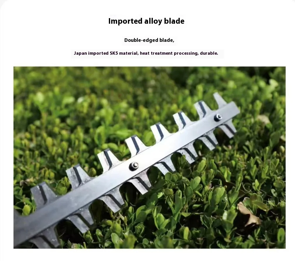 New Hedge Trimmer Gasoline Electric Long Pole Garden Trimming Machine Air Cooled Single Cylinder Hedge Trimmer