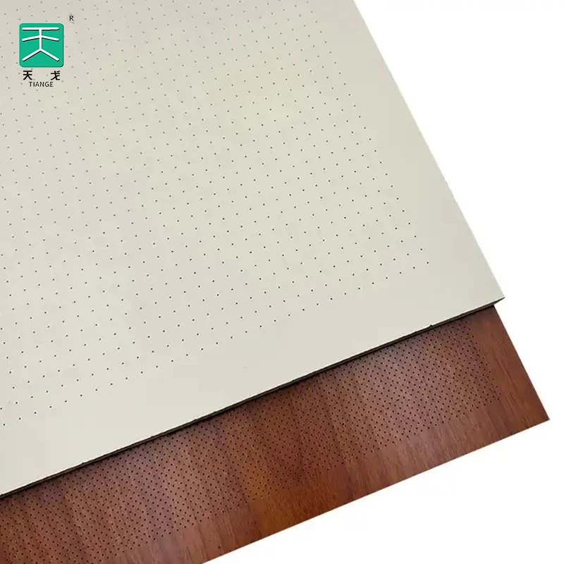 Building Project/TianGe Soundproof Decorate Studio 60 Micro Hole Perforated Wall Laminated Acoustic Hall Wooden Panel