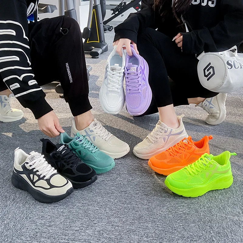2024 New breathable couple sneaker light running shoes unisex shoes zapatos de mujer