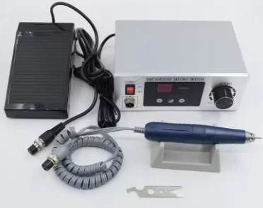 Dental Brushless Micromotor 50000/70000 RPM with Foot Pedal Micro Motor Polishing Unit for Dental Lab