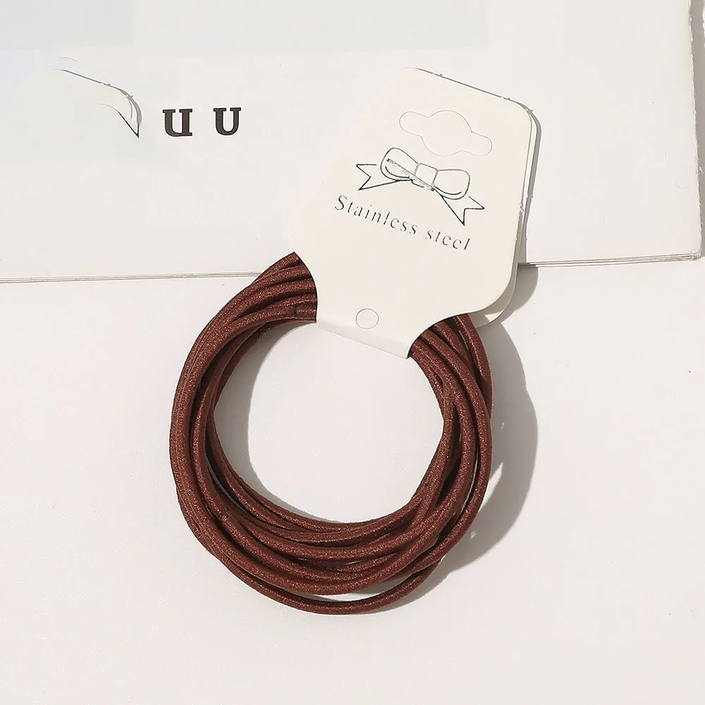 10 pcs Elastic Hair Ties Hair Bands Rubber Band Hair Ring