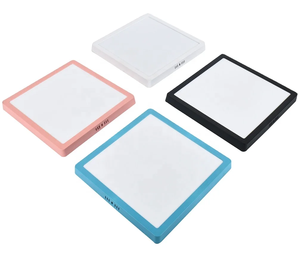 Turkey Market Hot Selling SKD Parts Surface Square Backlit Backlight Design LED Panel Light 24W