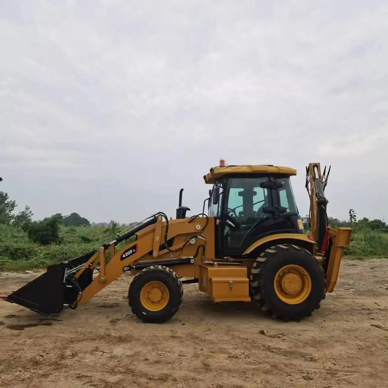Used CAT 416 CAT420f CAT430 4x4 Wheel 20 Ton Backhoe Loader Mini Skid Steer Front Loader with Core Engine Component