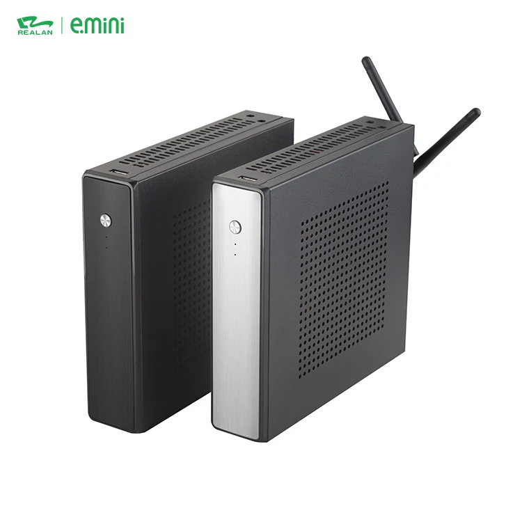 Хит продаж, SECC стальной тонкий клиент Htpc, Тихий безвентиляторный процессор Intel J1900, мини-ПК для офиса