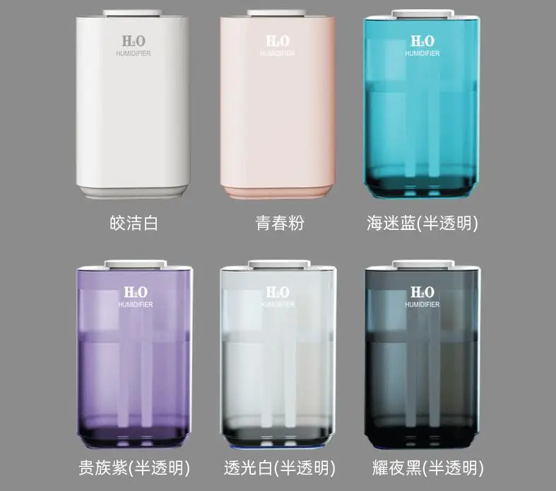 3300ML Large Capacity Double Spray USB Ultrasonic Air Humidifier Cool Mist Maker Purifier Air Humidifier With Night Light