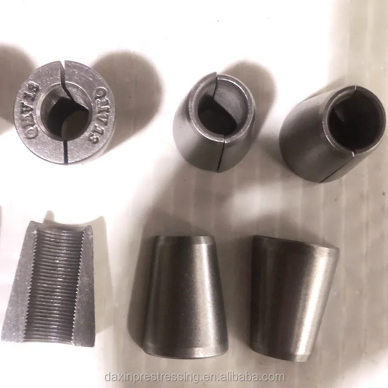 1270 Factory Prestressing Steel Strand anchorage jaw wedges with two chips