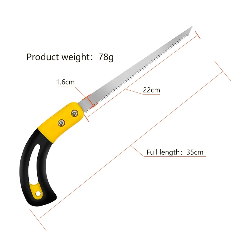 Japanese Chicken Tail Saw Small Mini Hand Saw Garden Pruning Household Wall Board Durable Japanese Bird Tail Saw Metal Hand saw