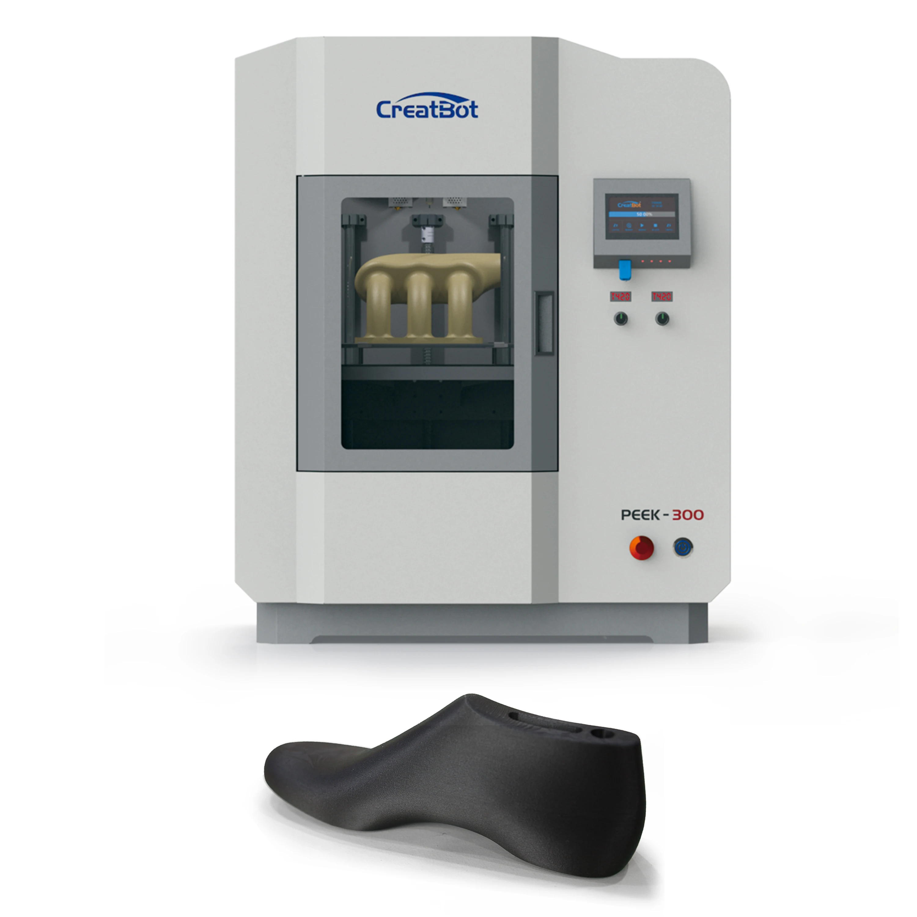 CreatBot PEEK-300 Latest PEEK 3D printer machine Save data when power is off high performance 3d printer   300*300*400mm