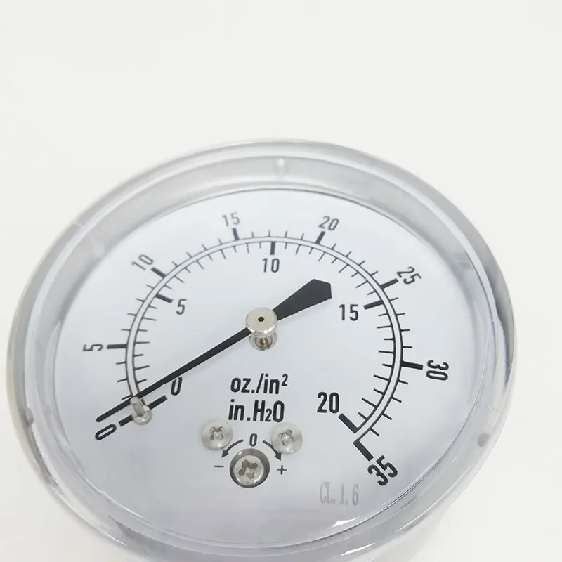 PGE20-2.5 Manometer Industry Stainless steel negative pressure mbar gauge digital pressure gauge