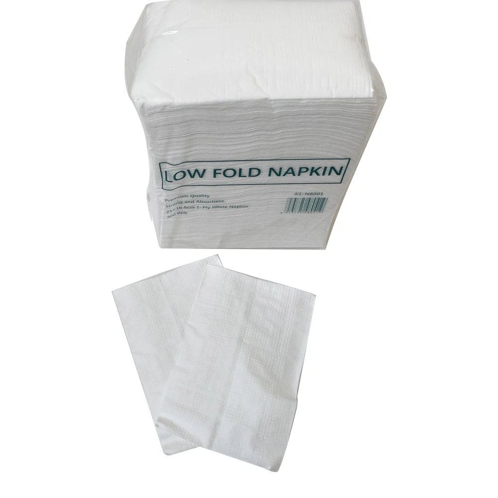 Luxury Top Quality Restaurant Hotel Home Napkins 1 Ply Low Fold Dispenser Napkin